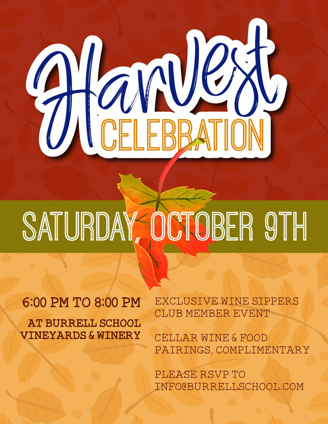 Harvest Celebration for Sippers Club Members